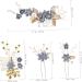 DOITOOL 2 Set Hairpin Bridal Hair Clip Flower Hair Clips for Women Wedding Womens Hair Clips Wedding Hair Clip Bridal Hair Comb Bridal Hair Accessories Bun Bridesmaid Crystal Zinc Alloy - Buy Online on GoSupps.com