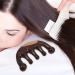 Healvian M-Shaped Wooden Massage Comb - Natural Bamboo Wide Tooth Hairbrush for Scalp Care - 10.50x5.00cm Brown - Buy Online on GoSupps.com