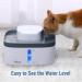 Veken 0.8Gallon Multi-Tier Pet Fountain with LED Lights and 3 Replacement Filters - Grey | Ideal for Cats, Dogs, and Multiple Pets - Buy Online on GoSupps.com