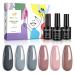 Wowfun Gel Nail Polish Kit 6pcs 10ml (Classic luggage)