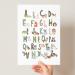 Scandi Animal Alphabet Children's Educational Print Boho Animal Alphabet Poster Peg Animal Alphabet Woodland SAFARI animal Alphabet (A3 Greens) A3 Greens