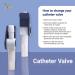Ved Catheter Valve for Urine Drainage - Comfortable & Easy Lever Tap with Soft Silicone Tubing | Pack of 5 - Ideal Alternative to Leg Bags - Buy Online on GoSupps.com