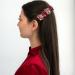 Shop Elegant 10 cm Large Hair Clips for Women - Trendy Wide French Clips for Thick Hair - Red Quadratic Designs - Buy Online on GoSupps.com