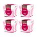 Pajoma fragrance candle 4 -Set Roses & Berries - in satin glass |4x 120g of wax weight burning time: 25 hours in a noble gift packaging |Premium quality roses & berries 4