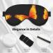 SSIMOO Butterfly Print Ultra-Soft Eye Mask - Light-Blocking for Comfortable Sleep | International Shipping - Buy Online on GoSupps.com