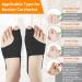 Bunion Corrector for Women & Men - Non-Surgical Bunion Splints with Toe Separators - Effective Hallux Valgus Correction - Day/Night Wear - Black - Buy Online on GoSupps.com