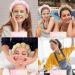 Spa Headband for Women - Soft Terry Cloth Makeup and Skincare Headband in Pink+Light Brown - Perfect Gift Set with Face Wash Wristbands - Buy Online on GoSupps.com