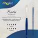 Silver Brush Limited 19022 Bristlon Bright Brush Size 2 - Long Handle for Acrylic & Oil Painting - Buy Online on GoSupps.com