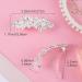 HINZIC Rhinestone Flower Hair Clips - Crystal Pearl French Barrettes for Women Girls Wedding - Silver Bridal Hair Accessories (2Pcs) - Buy Online on GoSupps.com