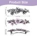 Shop Vintage Hair Clips for Women & Girls - 2-Piece Set with Glitter & Daisy Design | Elegant Hair Accessories in Pink & Dark Blue - Buy Online on GoSupps.com