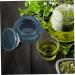 ORFOFE Small Jar Cream Container Blusher Pots Lip Sample Jars Mini Lip Cream Jar Cosmetic Cream Jar Ceramic Cream Jars Makeup Cream Jar Sample Storage Containers Ceramics Travel Biscuit Dark Green 4.7X4.7cm - Buy Online on GoSupps.com
