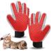 1 pair of cat gloves cat gloves double -sided cat brush gloves fur glove for cats pet gloves for short hair and long hair