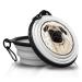 PUG - Foldable portable drinking bowl with carabiner for on the go. Food bowl pet bowl. Handy light and unique.