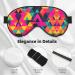 SSIMOO Colorful Triangle Print Eye Mask - Double-Sided Soft & Light Blocking for Better Sleep | International Shipping - Buy Online on GoSupps.com