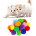 VOVIGGOL 30pcs Cat Toy Balls - 3CM Soft Pompom Balls in 10 Colors for Indoor Cats | Interactive Quiet Play & DIY Crafts - Buy Online on GoSupps.com