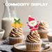 18pcs Glitter Dessert Cupcake Topper Merry Christmas Winter Santa Claus Christmas Tree Theme Decor Supplies Baby Shower Boys Girls Happy Birthday Decorations - Buy Online on GoSupps.com
