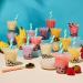 Thoughtfully Gourmet Mini Boba Party Set - Makes 16 Tasting Portions of Bubble Tea with 4 Flavors Boba Pearls, Cups, Lids, and Straws - Buy Online on GoSupps.com