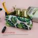 Lparkin Linen Pen Bag - Leaf Pattern Large Capacity Case for Office & Cosmetics - Eco-Friendly Green Pencil Tetui for Students - Buy Online on GoSupps.com