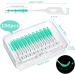 220-Piece Green Silicone Interdental Brushes for Braces - Oral Cleaning Floss Picks - Buy Online on GoSupps.com