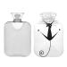 Hot Water Bottle 2L with Cover Funny Black Cat Hot Water Bottle for Pain Relief Hand Feet Warmer Winter