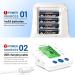 Home Blood Pressure Monitor with Large Cuff & Backlit Screen - 2x99 Memory Readings - Buy Online on GoSupps.com
