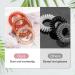 Jesslab Spiral Hair Ties - 10 pc Traceless Telephone Cord Hair Accessories for Women & Girls | No-Damage Ponytail Holders Color Sorted (#34) - Buy Online on GoSupps.com