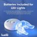 Luelli Teeth Whitening Kit - Fast Whitener with 3 Carbamide Peroxide Gel, Remineralization Gel, Whitening Light, Mouth Tray - Buy Online on GoSupps.com
