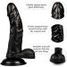 MV02-8 Inches Realistic Classic Hands-Free Suction Cup Penile with Suction Cup Suitable in Indoor for Women (Black) - Buy Online on GoSupps.com