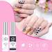 Nail Art Polish Set - 6 Colors Gel Liner Kit for Nail Design with Thin Brush - Black, White, Glitter, Silver - Soak Off, Curing Required (8ml) - Buy Online on GoSupps.com