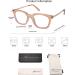 AMOMOMA Retro Square Blue Light Blocking Reading Glasses for Women - Transparent Brown+c3 Grey Tortoise 1.5x | AM6033 C2 - Buy Online on GoSupps.com
