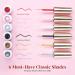 Beetles Gel Nail Art Liner Set - 6 Popular Black White Red Colors with Thin Nail Art Brush - Soak Off Gel Paint Pens in Gold Silver Glitters - Gift for Girls - Buy Online on GoSupps.com