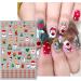JMEOWIO 10 Sheets Christmas Nail Art Stickers Decals Self-Adhesive Snowflake Xmas Winter Holiday Cute Nail Supplies Nail Art Design Decoration Accessories - Buy Online on GoSupps.com