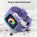 Phaedra Apple Watch Band 41mm/40mm/38mm with Bumper Case | Shockproof Soft TPU Sport Wrist Strap | Purple & Blue | Compatible with iWatch 7/6/5/4/3/2/1/SE - Buy Online on GoSupps.com