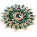 QANYEGN Crystal Glass Rhinestones Decoration Metal Claw Chain Decoration Jewelry Chain for DIY Clothes Shoe Bag Accessories 11cm(Green Golden Base) - Buy Online on GoSupps.com