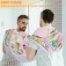 Lovely Butterfly Flowers Beard Bib Apron - Non-Stick Waterproof Hair Catcher for Men | Perfect Grooming Gift with Suction Cups - Buy Online on GoSupps.com