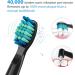 Dnsly Electric Toothbrush for Adults - 5 Modes Sonic Cleaning, Rechargeable with 2-Min Timer, 8 Brush Heads, Travel Case - Black - Buy Online on GoSupps.com
