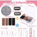 ENCHOL 60 Pieces Wig Clip Set U-Shape Hair Extension Clips Metal Snap Clips for Hair Extensions and Wefts with Sewing Needle and Thread Accessories - Buy Online on GoSupps.com