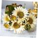 Zerodeko 1pc Decor Imitated Sunflower Bouquet European Style Sunflower Adornment Simulation Flower Bouquet Simulation Sunflower Ornament Household White Ornaments - Buy Online on GoSupps.com
