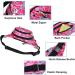 Ausion Fanny Pack Waist Bag - Water Resistant Hip Bum Bag for Traveling, Running, Cycling - Pink - Buy Online on GoSupps.com