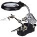 Magnifying Glass LED 3X Magnifying Lamp Metal Clamp Reading Jewellery Loupe Watch and Electronic Repair Magnifier Vision