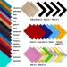 CAREGY HTV Vinyl Bundle: 45 Pack 12x10 Heat Transfer Vinyl Sheets - Assorted Colors for DIY T-Shirts - Includes Teflon Iron On Vinyl - 45Colors - Buy Online on GoSupps.com