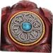 Ultechnovo Handmade Wooden Ball - Lotus Figure Desktop Decor | Miniature Carved Ornament for Home & Office | 3.2x2.7cm Solotus Charm - Buy Online on GoSupps.com