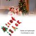 Christmas Hair Clips Kit Red Glitter Christmas Hair Barrettes Cute Hair Clips for Party - Buy Online on GoSupps.com