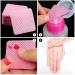 400 Nail Cotton Pads with Pump Dispenser Bottle - Super Absorbent Soft Non-Woven Wipes for Eyelash Extension & Nail Polish - Pink/White - Buy Online on GoSupps.com