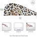 Leopard Face Cheetah Hair Towel 2 Pack - Super Absorbent Quick Dry Hair Turbans for Women & Girls - Buy Online on GoSupps.com