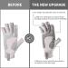Palmyth UV Protection Fishing Fingerless Gloves UPF50+ | Light Gray M | Men Women for Kayaking Hiking Paddling Driving Canoeing Rowing - Buy Online on GoSupps.com