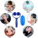 Massage Roller with Handle & Interchangeable Hedgehog Balls - Self Massage for Muscle Pain Relief | Blue - Buy Online on GoSupps.com
