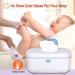 Wipe Warmer Baby - Super Fast Top Heating System with LED Display, Constant Temperature (White Blue) - Buy Online on GoSupps.com