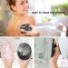 Soft Silicone Body Scrubber - Handheld Exfoliating Shower Brush for All Skin Types (Black) - Buy Online on GoSupps.com