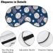 Light-Blocking Baseball Stars Sleep Mask for Women - Comfortable & Adjustable Eye Cover - Buy Online on GoSupps.com